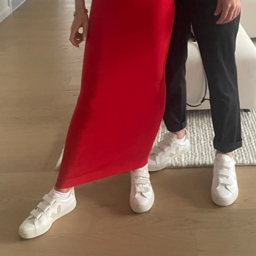 Veja white Velcro sneakers